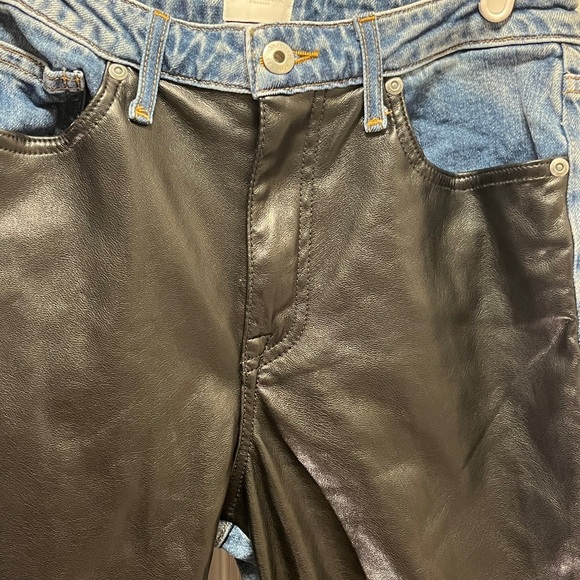 Jonathan Simkhai Two-Tone Ankle Jeans - Picture 3 of 14